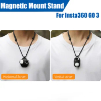 Magnetic Mount Stand For Insta360 GO 3 Quick Release Neck Strap Pendant Holder for Insta360 GO 3 Action Camera Accessories