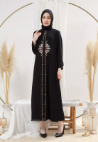 EPC Eddy P Chandra EPC Gamis Tiffany - Black - Embroidery Collection