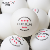 100pcs Huieson X40 Table Tennis Ball 3-Star New Material ABS Plastic Durable Ping Pong Balls for Training Amateur Comition