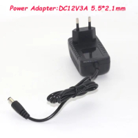 EU Plug 5.5mm x 2.1mm Power Adapter 12V 3A AC 100V-240V Converter Adapter DC 12V 3A 3000mA for DVR CCTV DVR