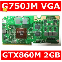 Used G750JM_MXM VGA Graphic Card GTX860M 2GB N15P-GX-A2 For Asus ROG G750J G750JM Laptop Video Card 100% Tested