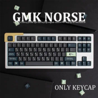 GMK NORSE 136 Keys Cherry Profile PBT Keycap English Custom Personality Keycaps For Mechanical Keyboard 61/64/68/75/84/87/96/98