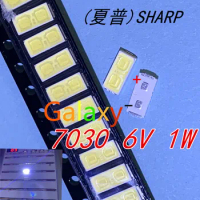 200pcs LED Backlight TV LED 7030 LED Backlight High Power 1W 6V 91.8LM Cool white For SHARP LED LCD TV Backlight Application