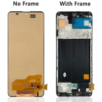 ชุดประกอบหน้าจอ LCD, เหมาะสำหรับ Samsung A51 A515/A51 5G A516, พร้อมกรอบ