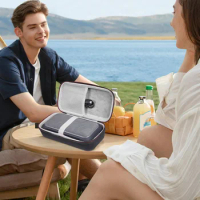 Hard Carrying Case Anti-scratch Handbag EVA Splashproof Hardshell Case Anti-Drop with Mesh Pocket for Anker SoundCore Motion 300
