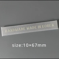 HAND MADEMADE IN KOREA made in Korea origin small collar label clothing label woven cloth label