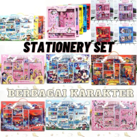 Produk Baru!! - Paket Alat Tulis Anak Stationery Set Sekolah Karakter Spiderman Frozen Unicorn MCque