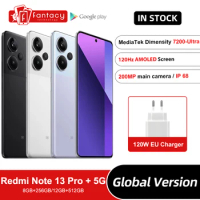 Global Version Xiaomi Redmi Note 13 Pro Plus 5G MediaTek Dimensity 7200-Ultra 200MP OIS Camera 120W HyperCharge NFC