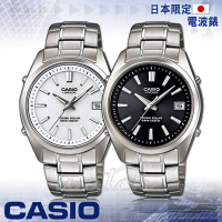 【CASIO 卡西歐】日本內銷款_電波_鈦金屬錶帶_無機玻璃鏡面_防水男錶(LIW-130TDJ)