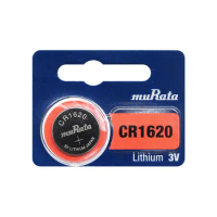 【品質最優】muRata村田(原SONY) 鈕扣型 鋰電池 CR1620 (5顆入) 3V