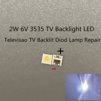 1000pcs 2W 6V 3535 TV Backlight LED SMD Diodes Cool White LCD TV Backlight Televisao TV Backlit Diod Lamp Repair Application
