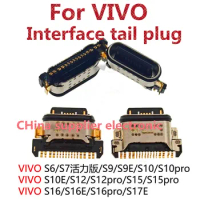 10pcs-100pcs For VIVO S6 S9 S9e S10pro S12pro S15 S16 S17E mobile phone tail plug charging USB interface