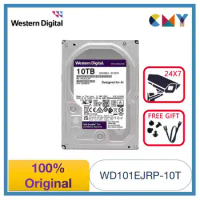 100% Original Western Digital WD Purple 10TB 3.5 HDD Security Surveillance HDD Hard Drive SATA 7200 rpm WD101EJRP