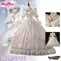 Identity V Promised Day Bloody Queen Cosplay Costume Promised Day Cosplay Mary Princess Dress Promised Day Cosplay White Dress