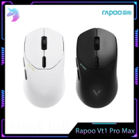 Rapoo Vt1 Pro Max Mute Mouse 2 Mode Wireless Bluetooth Mouses 50g Lightweight With4k Long Endurance Paw3950 Battery Game Mouse
