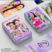 การ์ด LOMO 30ใบ คู่จิ้ม หลิงหลิง คอง หมอฟ้าลดา กับน้อง เอิน จากใจซ่อนรัก ling & Orm