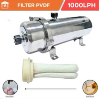 Filter Air Ultrafiltrasi PVDF Filter Sumur Membrane Filter PVDF Water Filter Penjernih Air Kran Filt