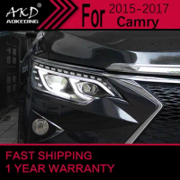 Car Lights for Toyota Camry v55 LED Headlight 2015-2018 Camry Head Lamp Drl Projector Lens Automotive Accessories