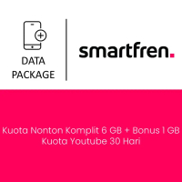 Paket Mobile Data Smartfren - Kuota Nonton Komplit 6 GB + Bonus 1 GB Kuota Youtube 30 Hari