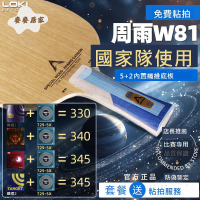 雷神周雨W81外置乒乓球底板橫直拍專業內置底板比賽碳素進攻學生[DD0331004]