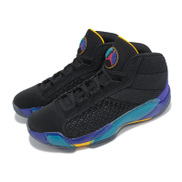 NIKE 耐吉 籃球鞋 Air Jordan 38 XXXVIII PF Aqua 黑 藍 男鞋 AJ 喬丹 氣墊(DZ3355-001)