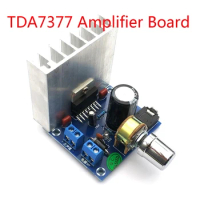 TDA7377 Amplifier Board 2.0 Double Track No Noise Amplifier Module Bookshelf Speakers DC 12V Power 35W+35W Dual-channel Board
