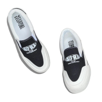 Sepatu Slipon Xternal Anastasia Globe Middle White Canvas Kasual Flat Shoes