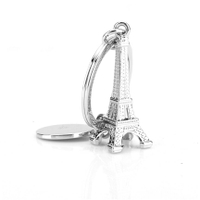 鐵塔模型鑰匙扣仿真迷你汽車鑰匙鏈創意禮品鑰匙圈巴黎旅游小禮品
