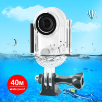 PULUZ For Insta360 GO 3 40m Underwater Waterproof Housing Case with Base Adapter &amp; Screw (Transparent)