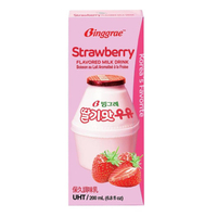 Binggrae 草莓牛奶 保久調味乳 200毫升 X 24入