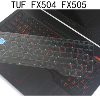 Keyboard skin film cover compatible for ASUS TUF gaming FX504 GE FX504GD FX504G FX505G GD FX505DT DU 15.6 inch Silicone soft TPU