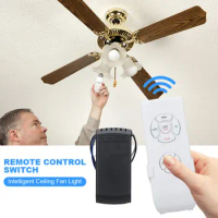 85-265V Wireless Remote Control Receiver 4 Timing 3 Speed Fan Speeds and Timings Control 30 Meter Distance for Ceiling Fan Lamp