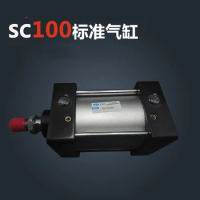 SC100*400 Free shipping Standard air cylinders valve 100mm bore 400mm stroke single rod double acting pneumatic cylinder