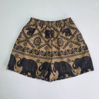 Elephant Pattern Shorts, Hips 44 Inches, Has 2 Side Pockets, Crotch Won'T Break, Elephant Shorts, La