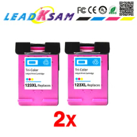 2PCS 123XL Compatible Color Ink cartridge For HP 123 For HP123 Deskjet 2130 2132 3630 3632 1110 1111 1112 Printers