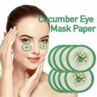 100Pcs/Pack Disposable Non-Woven Printed Green Cucumber Beauty Eyes Eye Care Patches Pads Pattern parches Eye Paper Skin Ma C8X9