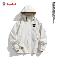 【滿額免運】2023新款 Aape Park 連帽夾克  休閒外套 春秋季外套 運動情侶裝 寬鬆上衣 男士潮牌