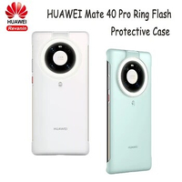 Original HUAWEI Mate 40 Pro Ring Light Case LED Selfie Portable Flash Camera Phone Case Cover Mini Flashlight for Mate 40 Pro