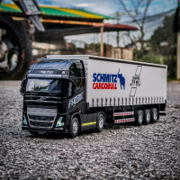 Set Volvo fh16 side curtain diecast with light and sound