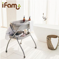 韓國 IFAM 多功能洗澡尿布台/澡盆 灰色