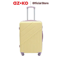 AZKO Supercase Mochi Koper Tsa Lock Luggage Koper Kabin Tas Jalan-Jalan Travel Bag Tas Roda - Kuning