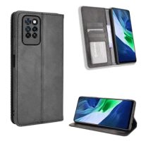 For Infinix Note 10 Case Luxury Flip PU Leather Wallet Magnetic Adsorption Case For Infinix Note 10 Pro NFC Note10 Phone Bags