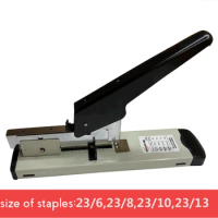 Heavy Duty 120 Sheets Stapler With Ruler, Adjustable Binding Thickness Metal Paper Stapler Fit Staples 23/6, 23/8, 23/10, 23/13