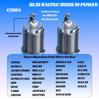 Busi Racing Iridium C7HSA Mio Jupiter z Supra Grand Nouvo Fino 115 Mio j Soul s z XRIDE Smash Vega r