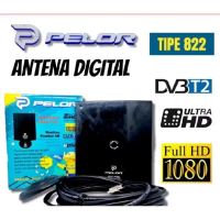 Pelor Antena TV Digital Tipe 822 Indoor&Outdoor Ultra HD 1080p DVB-T2 Kualitas Gambar 4K HDTV Full H