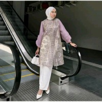 Outer Zize Brokat Silang Tulle Bordir Motif Etnik Sapto Kombinasi Organza Outer Organza Outer Kondan