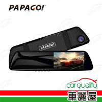 【PAPAGO】DVR PAPAGO FX770後視鏡雙鏡頭+測速內含32G記憶卡_安裝費另計(車麗屋)