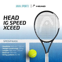 Raket Tenis Head IG Speed XCEED Innegra Original Tennis Racket | Pemula - Beginner