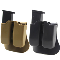 9mm Magazine Pouches for Glock 17 19 Beretta M9 92 Colt 1911 Airsoft Tactical Hunting Holster Double Dual Magazine Mag Pouch