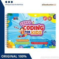 Pustaka Arafah - Happy Coding For Kids Kids - Buku Coding Anak WIpe & Clean